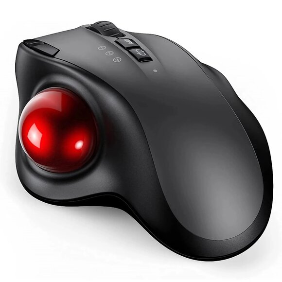 Ergonomic Wireless Trackball Mouse – Rechargeable Bluetooth & 2.4G USB - Picture 6 of 6